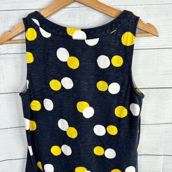 Boden Womens size 4 Tarifa Polka Dot Embroidered Sleeveless Shift Dress Blue - Picture 8 of 11